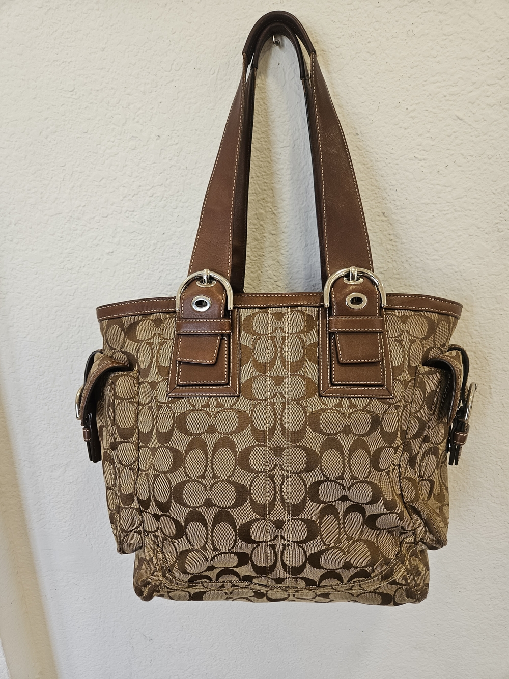 Coach Soho Signature Jacquard & Leather Tote